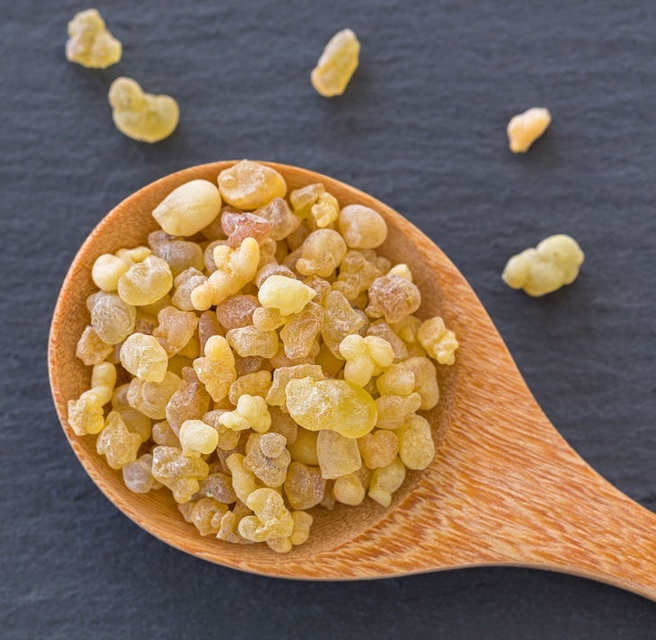 boswellia Boswellia, also known as Indian frankincense, comes from the Boswellia serrata tree native to India. It has been used for thousands of years in Ayurveda to treat conditions including arthritis, pain, fever, and heart disease.